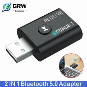 Adaptador transmisor de audio para PC, ordenador, TV, portátil, altavoz, auriculares, receptor Bluetooth, conector auxiliar de audio