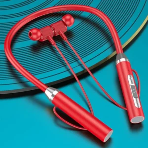 Audifonos inalámbricos Bluetooth 5,0, auriculares con banda para el cuello, auriculares deportivos estéreo 9D de silicona Hifi, manoslibres magnéticos impermeables