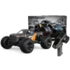 UDIRC 1610S 1/16 2.4G 4WD 80km/h Brushless RC Car LED Light Full Proportional Off-Road Climbing Truck High Speed Large Foot Remote Control Vehicles Models Oil Filled Shocks Metal Dogbone Toys